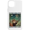 Lakelandwholesale1 Shirt Company Custodia per iPhone 14 Plus Red Panda Astronomo Telescopio Cosmico Divertente Amante dello Spazio