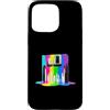 Retro Colorful Paint Vibes Custodia per iPhone 15 Pro Max Floppy Disk retrò con vernice gocciolante