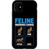 Purrfectly Untrainable Felines Custodia per iPhone 11 Corso di obbedienza felina divertente formazione per gatti