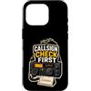 Jimbeels Custodia per iPhone 16 Pro CALLSIGN CHECK FIRST Radioamatore Stazione Microfono
