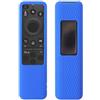 Bebykilemi Custodia antiurto in silicone per telecomando TV Samsung BN59-01480A, custodia protettiva fosforescente con pulsante per l'accesso e custodia in silicone morbido per una vestibilità sicura (blu)