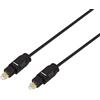 LogiLink CA1007 Toslink Kabel Toslink Stecker auf Toslink Stecker 1,5m schwarz