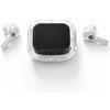 MONTY SOUL - Auricolari Bluetooth 5.4 con Display Touch Smart, Controllo Musica e Volume dal Case, Trova Auricolari, Controllo TikTok, Scatto Foto Remoto, Assistente Vocale (Air Max) (Bianco)