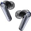 EarFun Air Pro 3 Cuffie Auricolari con Cancellazione del Rumore, Suono Qualcomm® aptX™ Adaptive, 6 Microfoni, Bluetooth 5.3, Connessione Multipoint, 45H Autonomia, EQ via App, Ricarica Wireless, Nero