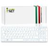 new net Keyboards - Tastiera Italiana Compatibile per Notebook AEBLII00020 MP-13R86I0-9201 132800018 9Z.NBCSQ.00E 9Z.NBCSQ.00F 9Z.NBCSQ.10U NSK-V91SQ AEBLII00120 (Bianco) (Senza Frame)