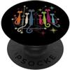 Mid-century Modern Cats 50's 60s Style V Retro Vintage Mid-century Modern Look Cats 50's 60's Style PopSockets PopGrip Adesivo