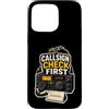 Jimbeels Custodia per iPhone 15 Pro Max CALLSIGN CHECK FIRST Radioamatore Stazione Microfono