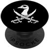 Womens Goose Themed Mens Goose Decor Goo Oca cose divertenti oca roba pirata teschio scheletro oca PopSockets PopGrip Adesivo