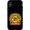 Half Marathon Humor Distance Running Ath Custodia per iPhone X/XS Half Marathoner Fully Committed 13.1 - Medaglia divertente per corridore