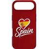 Spain Travel Heart Co Custodia per iPhone Air I Love Spain Vacanza Viaggio Minimalista Cuore Bandiera Turista