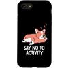 EduEly Studio Shop - Officially Licensed Custodia per iPhone SE (2020) / 7/8 Dì no all'attività Carino che dorme pigro Corgi EduEly