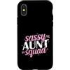 sassy aunt squad goals fun family witty Custodia per iPhone X/XS Sassy Zia Squadra