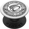 New Zealand Rugby Maori Inspired Kiwi Ha Nuova Zelanda Rugby Aotearoa Est 1892 Ornato Fern Ball Emblema PopSockets PopGrip Adesivo