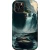 PM-Artistic Custodia per iPhone 11 Pro Sperimentare la bellezza naturale Cascata nel paesaggio