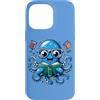 Book Lover Bookworm Reader And Retro Vin Custodia per iPhone 14 Pro Max Bibliotecario Libro Mare Oceano Calamaro Gigante Lettura Divertente Polpo