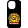 Half Marathon Humor Distance Running Ath Custodia per iPhone 15 Pro Half Marathoner Fully Committed 13.1 - Medaglia divertente per corridore