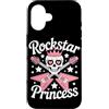Rock and Roll Gifts for Women Custodia per iPhone 16 Rockstar Princess Rock Princess Rockstar Princess