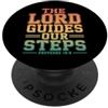 Christian Bible Scripture Proverbs 19 9 Il Signore guida i nostri passi Proverbi 16:9 Versetto della Bibbia PopSockets PopGrip Adesivo