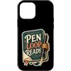 Jimbeels Custodia per iPhone 12 mini PEN LOOP READY Diario Penna Scrittura