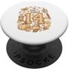 Cozy Birthday Bow Collective Cute The Fall I Turned 14 Accogliente festa di compleanno autunnale PopSockets PopGrip Adesivo