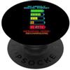Ironic Introvert Quotes & Gifts My Weekly Social Energy Batteria Ricarica Gamer Retro PopSockets PopGrip Adesivo