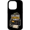 Jimbeels Custodia per iPhone 14 Pro CALLSIGN CHECK FIRST Radioamatore Stazione Microfono