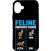 Purrfectly Untrainable Felines Custodia per iPhone 16 Plus Corso di obbedienza felina divertente formazione per gatti