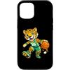 Bahaa's Tee Custodia per iPhone 12/12 Pro Leopard Basketball Mascot Dribbling Sports Graphic
