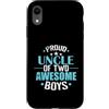 two nephews uncle pride awesome boys fam Custodia per iPhone XR Orgoglioso zio di due ragazzi fantastici