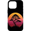 Japanese Bonsai Tree Zen Garden Peace Ha Custodia per iPhone 16 Pro Bonsai Giappone Zen Tramonto Giardinaggio Armonia Spirituale
