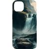 PM-Artistic Custodia per iPhone 14 Plus Sperimentare la bellezza naturale Cascata nel paesaggio