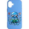 Book Lover Bookworm Reader And Retro Vin Custodia per iPhone 16 Plus Bibliotecario Libro Mare Oceano Calamaro Gigante Lettura Divertente Polpo