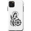 Regali di Santi Cattolici & Co. Custodia per iPhone 11 Pro Max Simbolo cattolico di Santa Caterina d'Alessandria