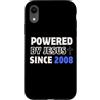 Powered by Jesus Follower Custodia per iPhone XR Realizzato da Gesù dal 2008 Christian Faith Birthday
