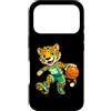 Bahaa's Tee Custodia per iPhone 17 Pro Leopard Basketball Mascot Dribbling Sports Graphic