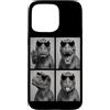 Funny Animal Photography Sunglasses Self Custodia per iPhone 15 Pro Max T-Rex Occhiali da sole Photo Booth Selfie Ritratto Umoristico