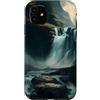 PM-Artistic Custodia per iPhone 11 Sperimentare la bellezza naturale Cascata nel paesaggio