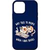 EduEly Studio Shop - Officially Licensed Custodia per iPhone 12 mini Perché parlare con le persone quando ho libri Carino lettura gatto EduEly