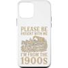 Timeless Era Wit Custodia per iPhone 12 mini Paziente con me, vengo dall'umorismo del carro del 1900