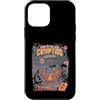 EduEly Studio Shop - Officially Licensed Custodia per iPhone 12 mini Campeggio con Cryptids Loch Ness Bigfoot Mothman Retro EduEly