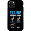 Purrfectly Untrainable Felines Custodia per iPhone 11 Pro Corso di obbedienza felina divertente formazione per gatti