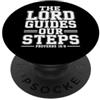 Christian Bible Scripture Proverbs 19 9 Il Signore guida i nostri passi Proverbi 16:9 Versetto della Bibbia PopSockets PopGrip Adesivo