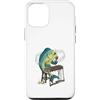Lakelandwholesale1 Shirt Company Custodia per iPhone 12/12 Pro Divertente pesce basso che gioca xilofono musicale pesca grafica