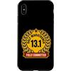 Half Marathon Humor Distance Running Ath Custodia per iPhone XS Max Half Marathoner Fully Committed 13.1 - Medaglia divertente per corridore