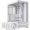 EINAREX CASE ATX GAMING S800RGBWH ATX RGB BK GAMING WH 4 X RGB FANS - EXCS-PR-800R-W