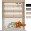 DTCH® Tenda veneziana in bambù interna rovere chiaro 150 x 130 cm (LxA), lamelle da 50 mm in legno di bambù, disponibile in larghezze da 50 a 250 cm, tenda interna, veneziane per finestre