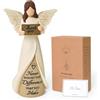 R S Trade Regali di ringraziamento per donne, regali di apprezzamento degli insegnanti, regali di gratitudine per colleghi, hostess, badanti, statuette di angelo scolpite in resina per la pensione, festa della