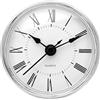 PATIKIL Orologio Inserisci Rotondo 2.8 70mm Casa Stile 21 Bianco/Oro Tono | Adatto 61mm/2.4 Diametro Foro, Quarzo Movimento Miniatura Orologio Mini Romano Numero Orologio, Miniatura, Quarzo