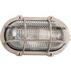 Licht-Erlebnisse Lampada da parete in ottone, illuminazione marittima da esterno, in nichel, antiruggine, IP64, E27, L:21 cm, luce navale, casa, balcone, lampada per ambienti umidi