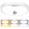 Oumida Plafoniera LED Soffitto con Sensore di Movimento, 2700K/4000K/6500K 18W Lampadario con Sensore, 1800LM IP44 Plafoniera LED Soffitto per Corridoio, Scale, Garage, Balcone (22cm)